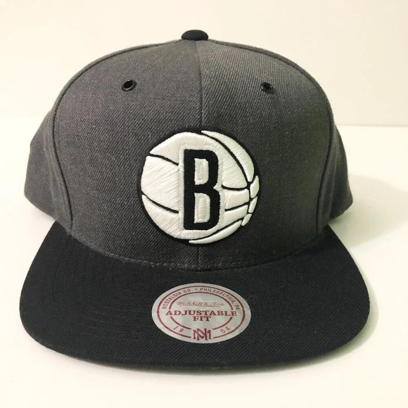 Brooklyn  Nets Mitchell and Ness Snapback NBA Basketball Hat - Picture 1 of 16
